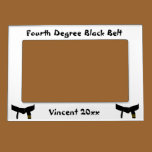 Martial Arts Fourth Degree Black Belt magnetic frames