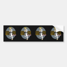 Martial Arts Girl Bumper Sticker