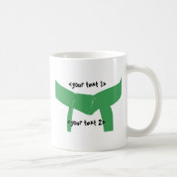 Martial Arts Green Belt Coffee Mug