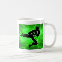 Martial Arts Green Lightning Man Mug