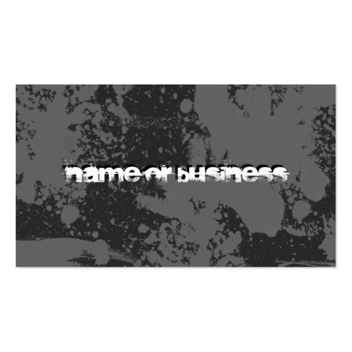 martial arts : grunge silhouettes : business card template (back side)