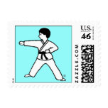 Martial Arts Hanukkah Boy Postage Stamps
