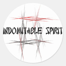 Martial Arts Indomitable Spirit Sticker