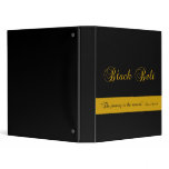 Martial Arts Journey Black Belt Binder