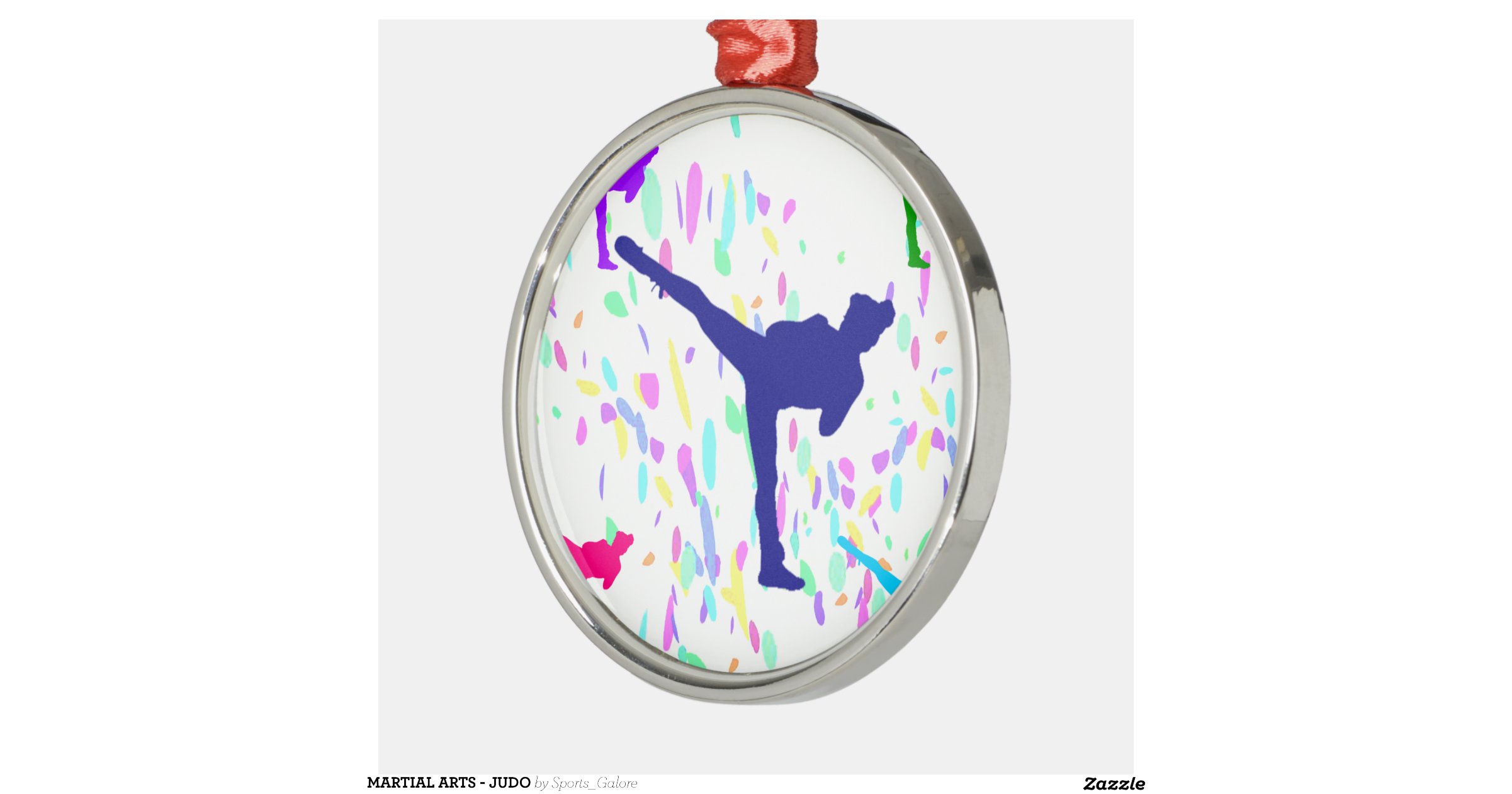 martial arts judo round metal christmas ornament martial arts judo round metal christmas ornament