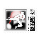 Martial Arts Kicker Holiday Postage Stamps