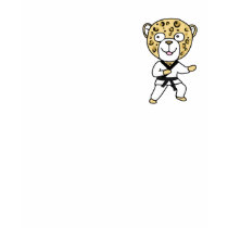 Martial Arts Leopards Kids Tee Shirt