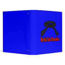 Martial Arts Memories Scrapbook Album in blue binders