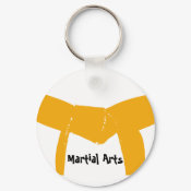 Martial Arts Orange Belt Keychain keychain