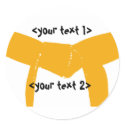 Martial Arts Orange Belt stickers