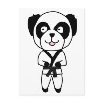 Martial Arts Panda Bear Post Cards