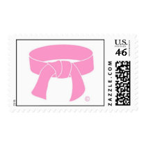 Martial Arts Pink Belt Postage Stamps