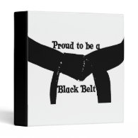 Martial Arts Proud to be a Black Belt Binder