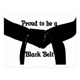 Martial Arts Proud to be a Black Belt Postcard