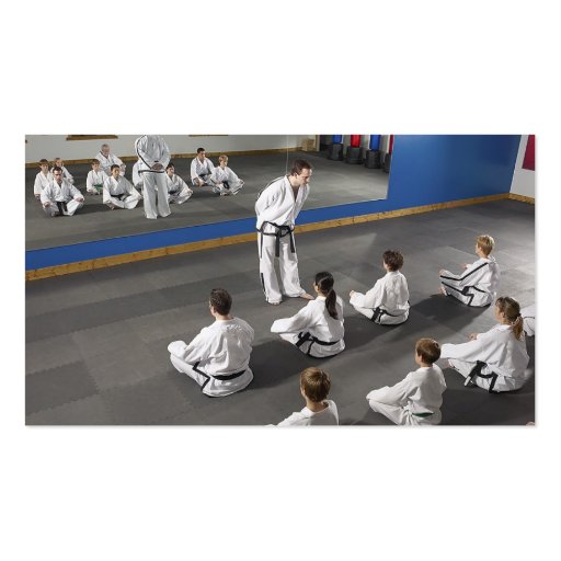 Martial Arts School Business Card (back side)
