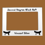 Martial Arts Second Degree Black Belt magnetic frames