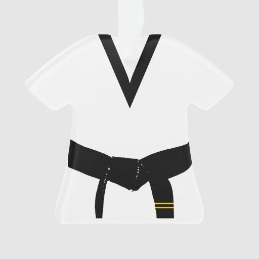 Martial Arts Second Degree Black Belt Uniform Ornament Zazzle