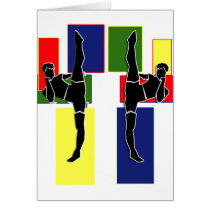 MARTIAL ARTS SILHOUETTE LOGO cards