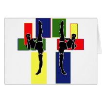 MARTIAL ARTS SILHOUETTE LOGO cards