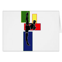 MARTIAL ARTS SILHOUETTE LOGO cards