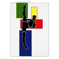 MARTIAL ARTS SILHOUETTE LOGO cards
