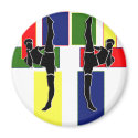 MARTIAL ARTS SILHOUETTE LOGO magnets