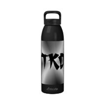 Martial Arts Silver TKD Fist Water Bottle