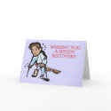 Martial Arts Speedy Recovery Greeting Card