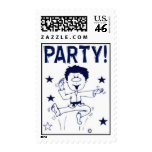 Martial Arts Stamps for Party Invitations Boy