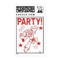 Martial Arts Stamps for Party Invitations Girl by MartialArtsParty Martial Arts Stamps for Party Invitations Girl