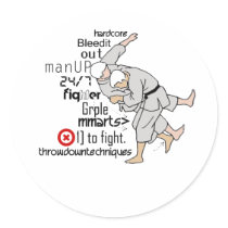 Martial ARts Round Sticker