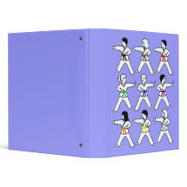 Martial Arts Tic Tac Toe Kids Album Light blue binders
