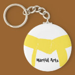 Martial Arts Yellow Belt Keychain keychains