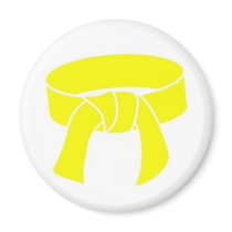 Martial Arts Yellow Belt Magnet