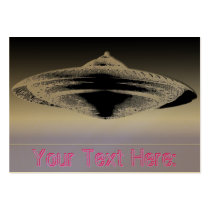 Martian Construction Contract-4890-G Flying Saucer Business Cards