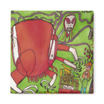 Martian Dinosaur magnets by adrianasimo Martian Dinosaur magnets
