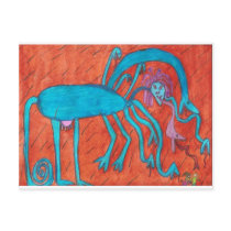 Martian Dog postcards by adrianasimo Martian Dog postcards