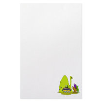 Martian Funeral Rover Stationery Paper