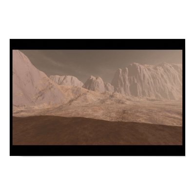 Martian Landscapes Print by tillasmax