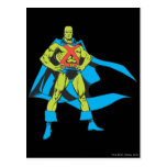 Martian Manhunter Poses Postcard
