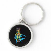 Martian Manhunter & Space Backdrop Keychains