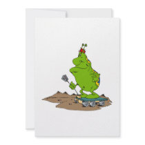 Martian riding rover personalized invite