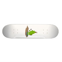 Martian riding rover skateboard decks