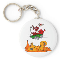 Martian Santa rover Keychain