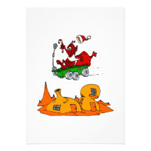 Martian Santa rover Personalized Invitations