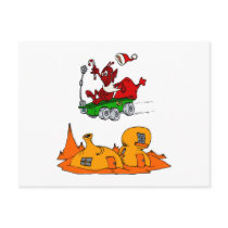 Martian Santa rover Post Cards