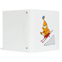 Martian Skier Vinyl Binder