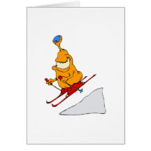 Martian Skier Card