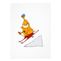 Martian Skier Custom Invites