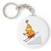 Martian Skier Key Chains